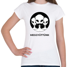 PRINTFASHION MEGGYÜTTÜNK - Női póló - Fehér