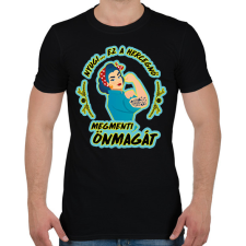 PRINTFASHION Megmenti önmagát - Férfi póló - Fekete férfi póló