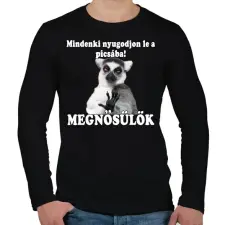 PRINTFASHION Megnősülök! - Férfi hosszú ujjú póló - Fekete férfi póló