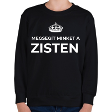 PRINTFASHION MEGSEGÍT MINKET A ZISTEN - Gyerek pulóver - Fekete gyerek pulóver, kardigán
