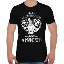 PRINTFASHION Megtaláltam a mancsod - Francia Bulldog - Férfi póló - Fekete férfi póló