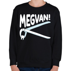 PRINTFASHION Megvan! - Gyerek pulóver - Fekete