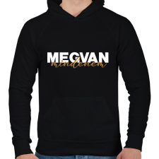 PRINTFASHION Megvan mindenem - páros minta - Férfi kapucnis pulóver - Fekete férfi pulóver, kardigán