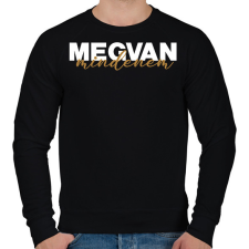 PRINTFASHION Megvan mindenem - páros minta - Férfi pulóver - Fekete férfi pulóver, kardigán