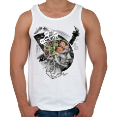 PRINTFASHION Megvilágosodás  - Férfi atléta - Fehér