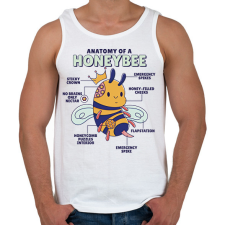 PRINTFASHION Méhecske anatómia - Férfi atléta - Fehér atléta, trikó