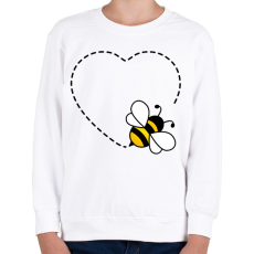 PRINTFASHION Méhecske  - Gyerek pulóver - Fehér