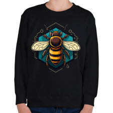 PRINTFASHION Méhecske  - Gyerek pulóver - Fekete gyerek pulóver, kardigán