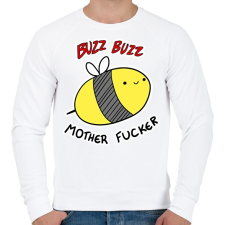 PRINTFASHION Méhecske Thug Life - Férfi pulóver - Fehér férfi pulóver, kardigán