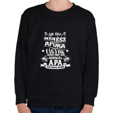 PRINTFASHION Méhész apuka - Gyerek pulóver - Fekete