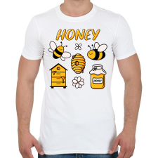 PRINTFASHION méhész - Férfi póló - Fehér férfi póló