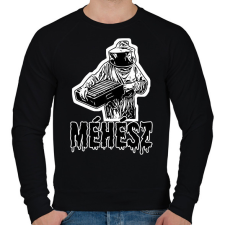 PRINTFASHION méhész - Férfi pulóver - Fekete férfi pulóver, kardigán