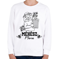 PRINTFASHION Méhész mama - Gyerek pulóver - Fehér gyerek pulóver, kardigán