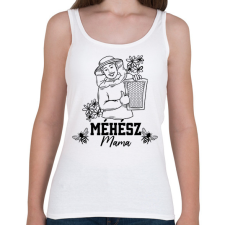 PRINTFASHION Méhész mama - Női atléta - Fehér női trikó