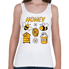 PRINTFASHION méhész - Női atléta - Fehér