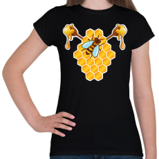 PRINTFASHION Méhész  - Női póló - Fekete