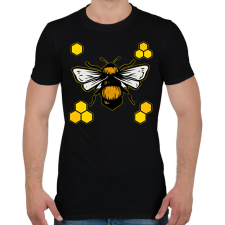 PRINTFASHION méhészet - Férfi póló - Fekete férfi póló