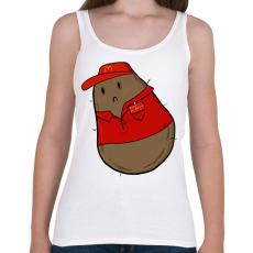 PRINTFASHION Mekis krumpli - Női atléta - Fehér