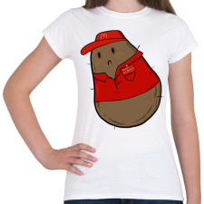 PRINTFASHION Mekis krumpli - Női póló - Fehér női póló