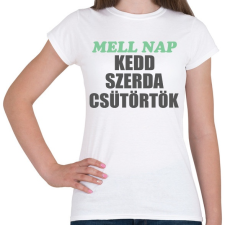PRINTFASHION Mellnap - Női póló - Fehér női póló