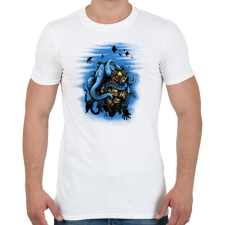 PRINTFASHION Mélytengeri szörny - Férfi póló - Fehér férfi póló
