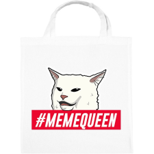 PRINTFASHION Meme Queen - Vászontáska - Fehér kézitáska és bőrönd