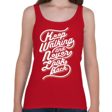 PRINTFASHION Menj tovább - Női atléta - Cseresznyepiros női trikó