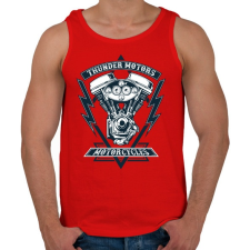 PRINTFASHION Mennydörgő motorok - Férfi atléta - Piros atléta, trikó