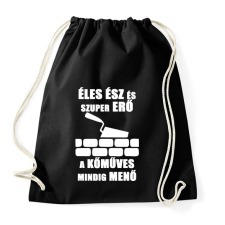PRINTFASHION menő kőműves - Sportzsák, Tornazsák - Fekete tornazsák