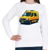 PRINTFASHION Mentőautó 2 - Női pulóver - Fehér