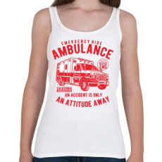 PRINTFASHION Mentőautó - Női atléta - Fehér