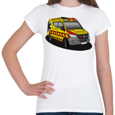 PRINTFASHION Mentőautó - Női póló - Fehér női póló