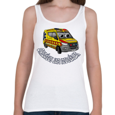 PRINTFASHION mentőautó pisti 1 - Női atléta - Fehér női trikó