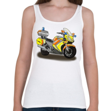 PRINTFASHION mentőmotor - Női atléta - Fehér