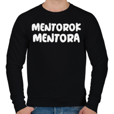 PRINTFASHION MENTOROK MENTORA - Férfi pulóver - Fekete férfi pulóver, kardigán