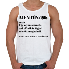 PRINTFASHION Mentős jelentése - Férfi atléta - Fehér