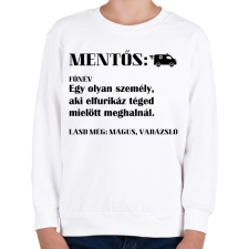 PRINTFASHION Mentős jelentése - Gyerek pulóver - Fehér gyerek pulóver, kardigán
