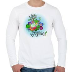 PRINTFASHION Mentsd meg a Földet! - Férfi hosszú ujjú póló - Fehér