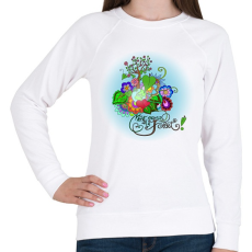 PRINTFASHION Mentsd meg a Földet! - Női pulóver - Fehér