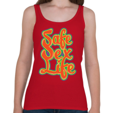 PRINTFASHION Mentsd meg a szexuális életed!  - Női atléta - Cseresznyepiros női trikó