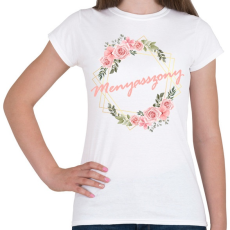 PRINTFASHION Menyasszony - Női póló - Fehér