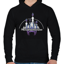 PRINTFASHION Menzoberranzan - Férfi kapucnis pulóver - Fekete férfi pulóver, kardigán