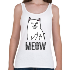 PRINTFASHION Meow - Női atléta - Fehér