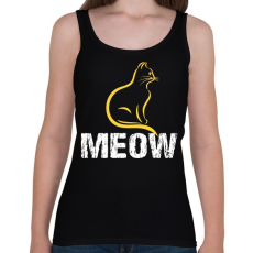 PRINTFASHION MEOW - Női atléta - Fekete