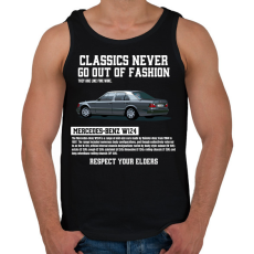 PRINTFASHION mercedes - Férfi atléta - Fekete