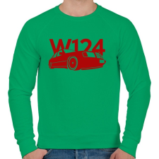 PRINTFASHION Mercedes w124 - Férfi pulóver - Zöld férfi pulóver, kardigán