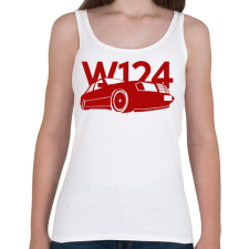 PRINTFASHION Mercedes w124 - Női atléta - Fehér női trikó