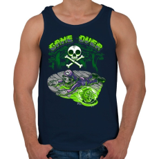 PRINTFASHION Mérges gomba - Férfi atléta - Sötétkék