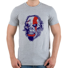 PRINTFASHION Mérges gorilla - Férfi póló - Sport szürke