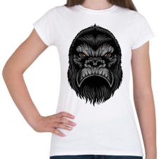 PRINTFASHION Mérges Gorilla - Női póló - Fehér női póló